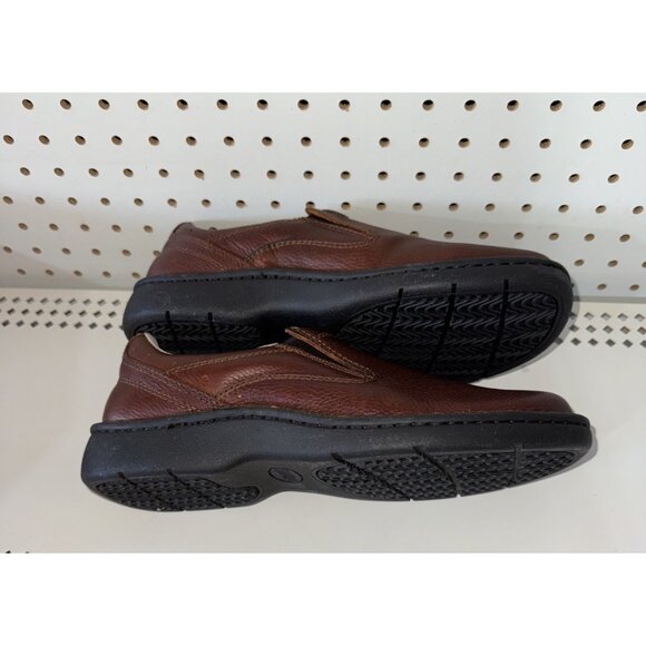 RedHead Marston Mens Leather Slip On Casual Loafers Shoes Size 9.5 WIDE Brown - Picture 5 of 9